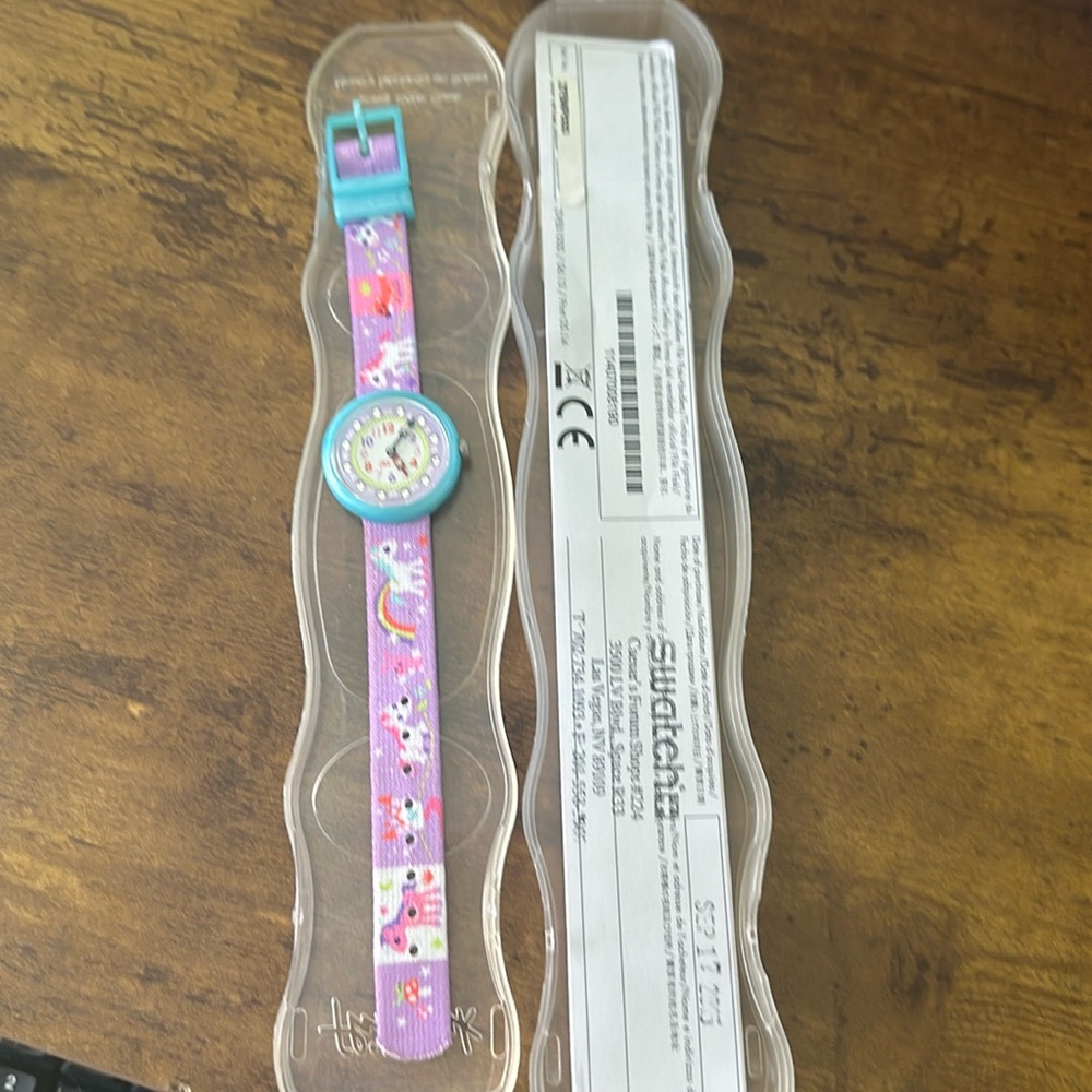 Kids unicorn swatch watch